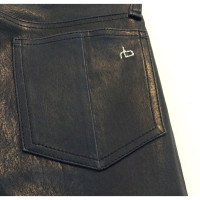 Rag & Bone Trousers Leather in Blue