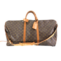 Louis Vuitton Keepall Bandouliere 60 aus Canvas in Braun