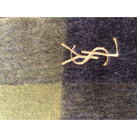 Yves Saint Laurent Schal/Tuch aus Wolle in Khaki