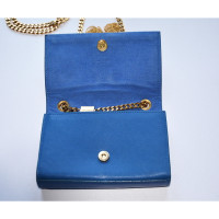 Saint Laurent Kate Monogram Tassel Chain Leather in Blue