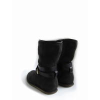 Costume National Boots Fur in Black