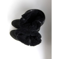 Costume National Boots Fur in Black