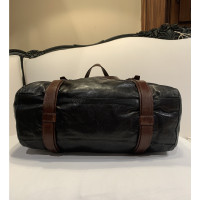 Prada Reisetasche aus Leder in Schwarz