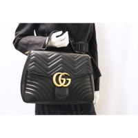 Gucci GG Marmont Flap Bag Normal Leer in Zwart