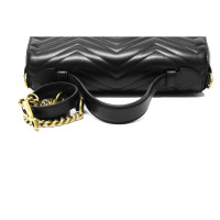 Gucci GG Marmont Flap Bag Normal Leather in Black