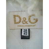 D&G Giacca/Cappotto in Pelliccia in Bianco