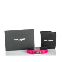 Yves Saint Laurent Armband Leer in Roze
