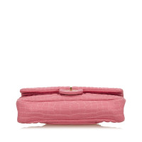 Chanel Flap Bag aus Baumwolle in Rosa / Pink