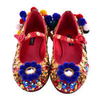 Dolce & Gabbana Slippers/Ballerinas Leather in Red