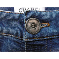 Chanel Trousers Cotton in Blue