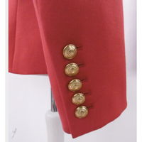 Balmain Blazer en Laine en Rouge