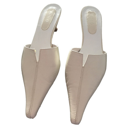 Paolo Piovan Pumps/Peeptoes Leather in Cream