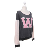 Wildfox Sweatshirt in Grau/Rosé