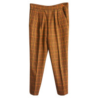 Hermès trousers with checked pattern