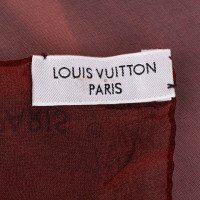Louis Vuitton Echarpe/Foulard en Soie en Rouge