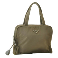 Prada Handtasche aus Canvas in Khaki