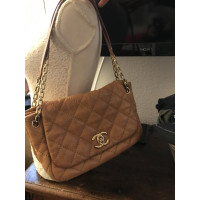 Chanel Flap Bag Leather in Beige