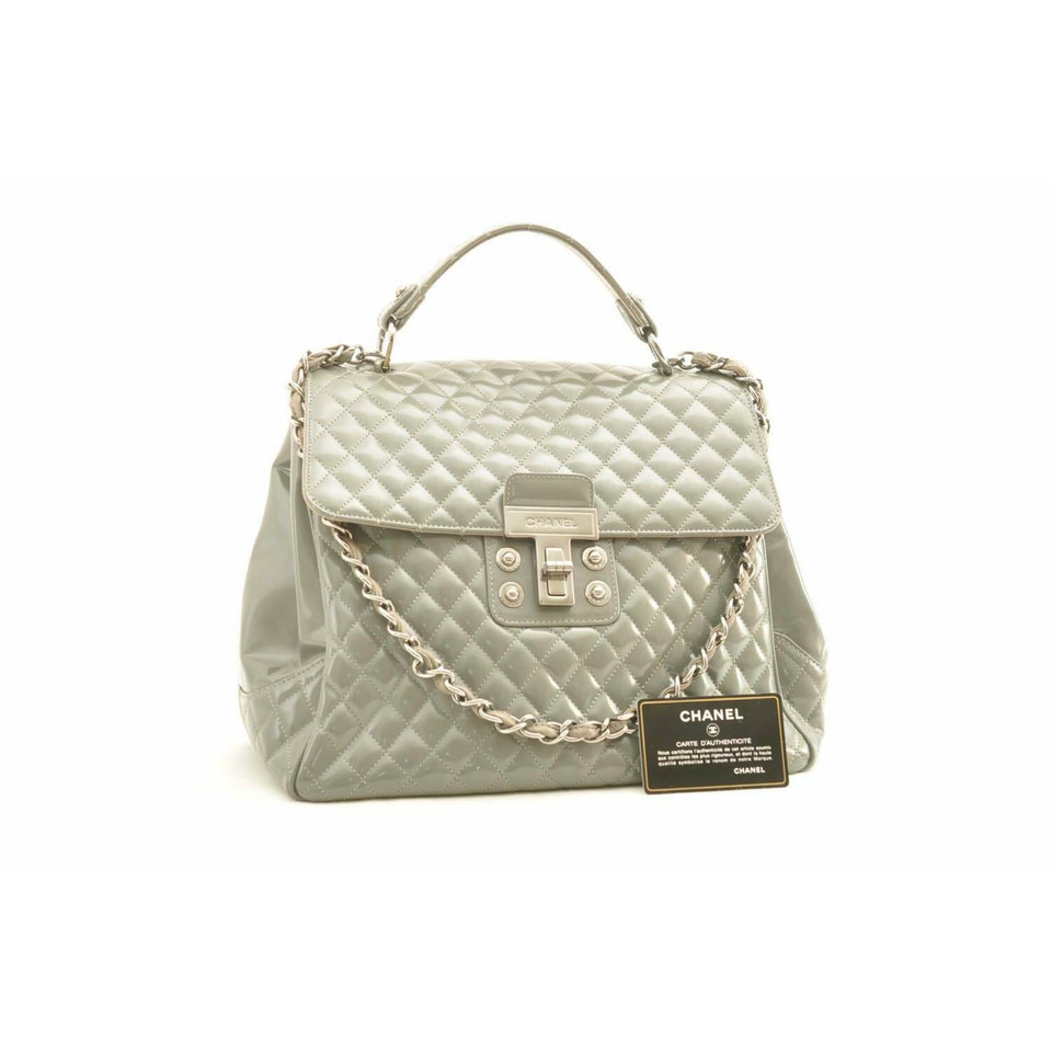 Chanel Handbag Leather in Grey