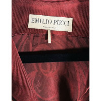 Emilio Pucci Jacket/Coat Silk in Red