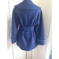 Carven Jacke/Mantel aus Wolle in Blau