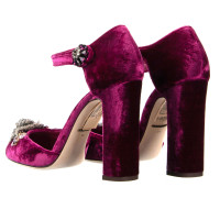 Dolce & Gabbana Pumps/Peeptoes en Viscose en Rose/pink