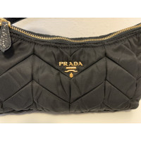 Prada Clutch Bag Canvas in Black