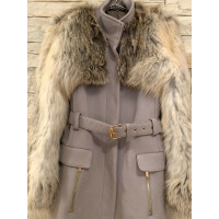 Gucci Jacke/Mantel aus Wolle in Grau