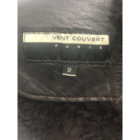 Vent Couvert Veste/Manteau en Cuir en Marron