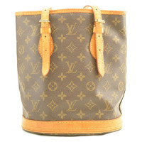 Louis Vuitton Bucket Bag 23 in Tela in Marrone