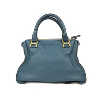 Chloé Marcie Bag Medium en Cuir en Bleu