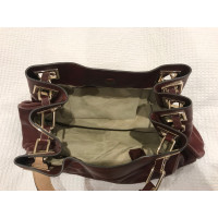 Anya Hindmarch Borsa a tracolla in Pelle in Bordeaux