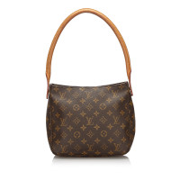 Louis Vuitton Looping MM24 in Tela in Marrone