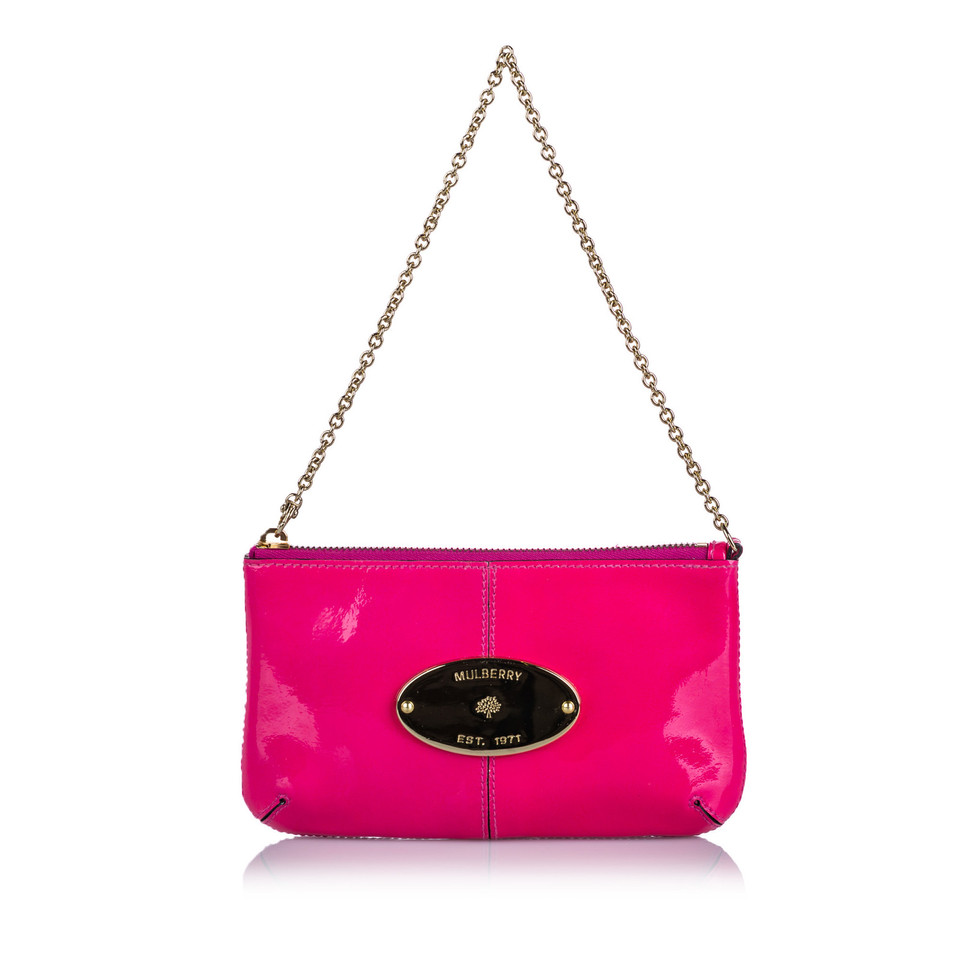Mulberry Clutch Bag Patent leather in Pink