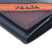 Prada Tasje/Portemonnee Leer in Blauw