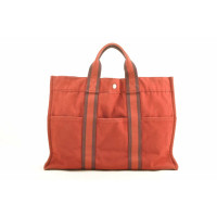 Hermès Fourre Tout Bag en Laine en Rouge