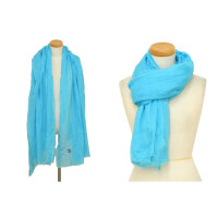 Chanel Schal/Tuch aus Baumwolle in Blau