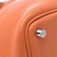 Hermès Picotin Lock PM aus Leder in Orange