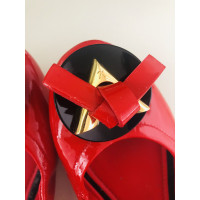 Louis Vuitton Slippers/Ballerinas Patent leather in Red