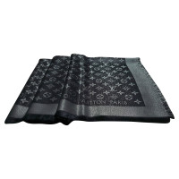 Louis Vuitton Monogram glansdoek in zwart / Zilver