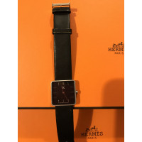 Calvin Klein Horloge Leer in Zwart