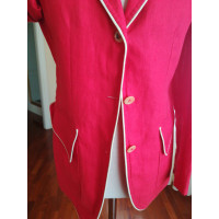 Fay Jacket/Coat Linen in Red