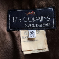 Les Copains Veste/Manteau en Coton en Marron