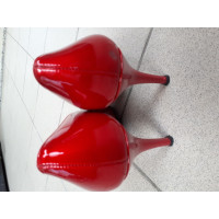 Stuart Weitzman Pumps/Peeptoes aus Leder in Rot