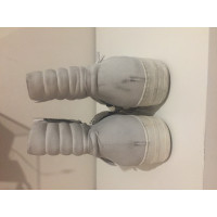 Bruno Manetti Stiefeletten aus Leder in Weiß