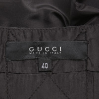 Gucci jupe de soie en noir