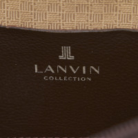 Lanvin Clutch aus Leder in Braun