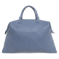 Bottega Veneta Shopper Leer in Blauw