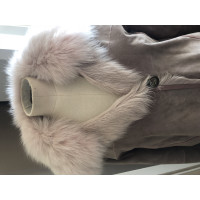 Yves Salomon Jacket/Coat Fur in Pink