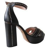Moschino Sandals Leather in Black