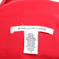 Diane Von Furstenberg Dress Silk in Red